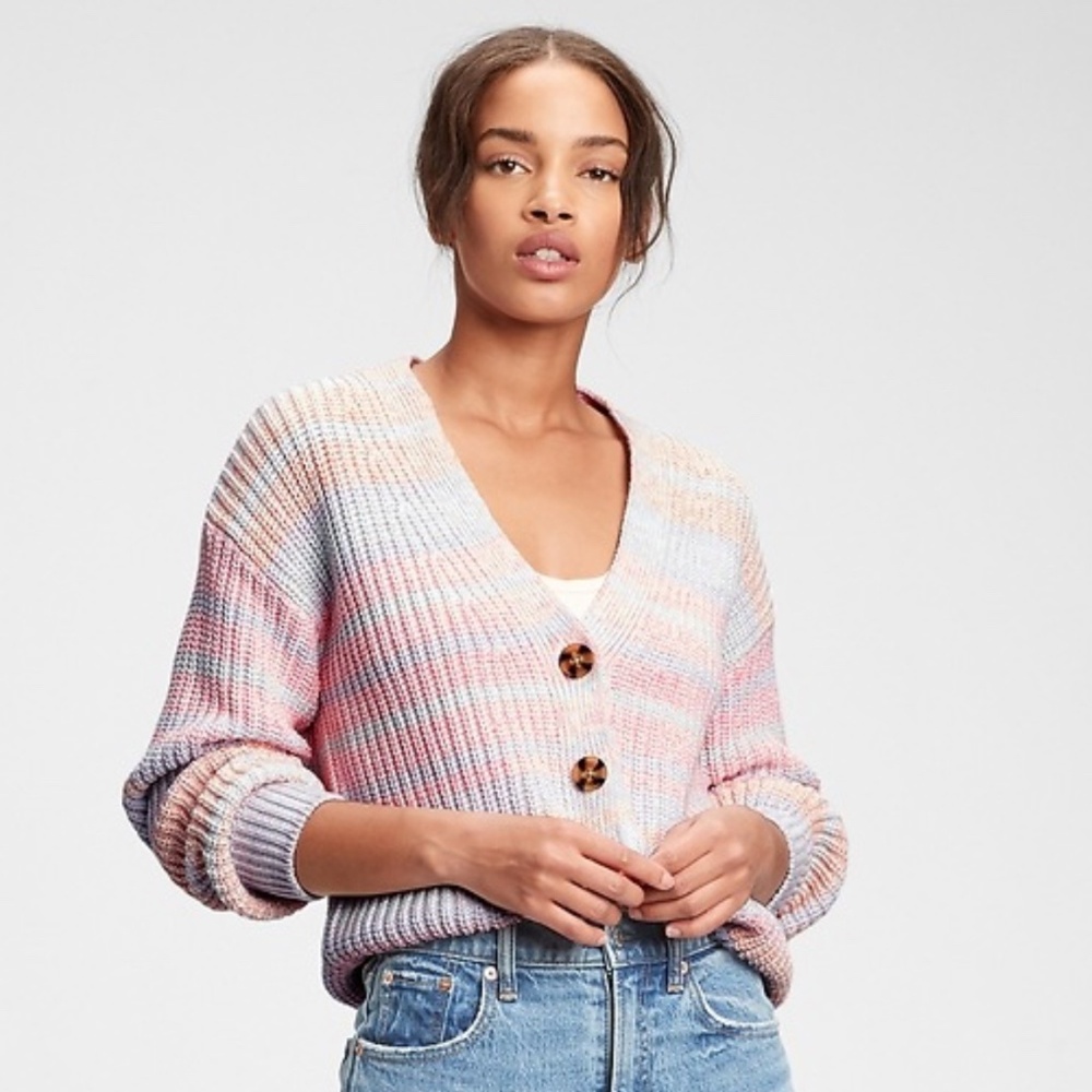 Gap Pastel Rainbow Cardigan Excellent Condition